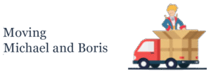 logo michael and boris moving